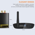 thumbnail image 3 of 1Mii HiFi Bluetooth 5.3 Music Receiver for Home Stereo with LDAC, Bluetooth Audio Adapter with Audiophile DAC aptX HD, RCA Optical Output for AV Recei, 3 of 7