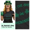 thumbnail image 2 of Womens I Put The She In Shenanigans T Shirt Funny Saint Patricks Day St Patty Womens Graphic Tees, 2 of 9