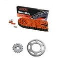 thumbnail image 1 of 1999-2010 Suzuki Marauder 250 GZ250 Chain and Sprocket Kit Heavy Duty Orange, 1 of 3