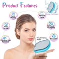 thumbnail image 1 of Borrador de pelo de cristal, herramienta exfoliante de piel para depilación sin dolor para hombres, mujeres, brazos, piernas, espalda, pecho, piel suave y sedosa, removedor de pelo de cristal mágico para cualquier parte del cuerpo (azul) Brillar Electrónica, 1 of 6