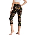 thumbnail image 2 of HELLHERO Thanksgiving Yoga Pants Turkey Guitar Printed Capri Leggings for Women Tummy Control Yoga Leggings for Sports Gym, XL, 2 of 7