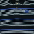 thumbnail image 2 of Caterpillar Mens Pitch Black Stripe Short Sleeve Jersey Knit Polo Shirt Medium, 2 of 2