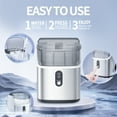 thumbnail image 4 of Moifoi Nugget Ice Maker Countertop, Portable Ice Machine with Self-Cleaning Function, 35lbs/24H, Easy Operation, Silver, 4 of 7