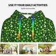 thumbnail image 4 of Honeii Happy St. Patrick's day Pattern Womens Oversized Hoodies Long Sleeve Sweatshirts Pullover Fall Outfits with Pocket-Small, 4 of 7