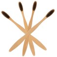 thumbnail image 3 of Set of 10pcs Bamboo Toothbrushes (5pcs in black, 5pcs in white), 3 of 5