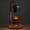 Black Metal Shade, variant on Mehoom Vintage Metal Candle Warmer Lamp with Dimmer, Timer, and 2 Bulbs for Bedroom and Living Room