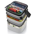 thumbnail image 4 of Cars: Rayo McQueen Fiambrera de Doble Capa, Contenedor de Almuerzo Portátil Apilable, Almacenamiento de Alimentos Hermético a Prueba de Fugas, 1000ml, 4 of 6