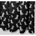 thumbnail image 2 of S4Sassy Black Dalmatian Dog Printed Bathroom Curtain Waterproof Shower Drapes-60 x 70 Inch, 2 of 6
