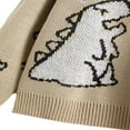 thumbnail image 4 of AMERTEER Hauts Décontractés en Tricot pour Femmes Imprimé Dinosaure Col Rond Manches Longues Pull Décontracté pour Printemps Automne, 4 of 6