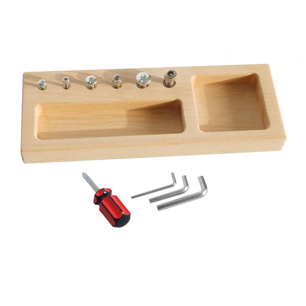 Juego de tablero de destornillador para niños, herramienta de actividades de destornillador, juguetes educativos, juego de pernos de tornillo de