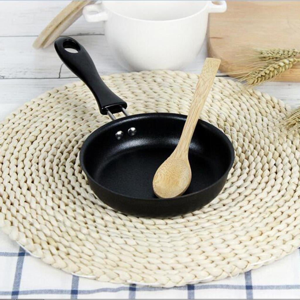 2pcs Non Stick Iron Frying Pan For Cooking Gas & Induction Omelet , Metal