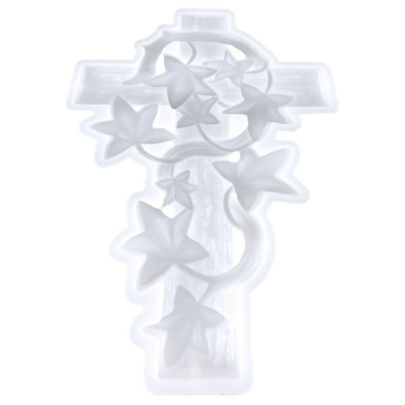 Silicone Mold Resin Crafts Cross Molds Silicone White Put Crucifix Cross Casting Mold Silicone Cross Pendant Molds