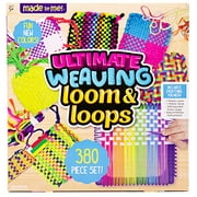 Made By Me Ultimate Weaving Loom by Horizon Group Usa, Includes Over 380 Craft Loops & 1 Weaving Loom ( Exclusive), Multicolor
