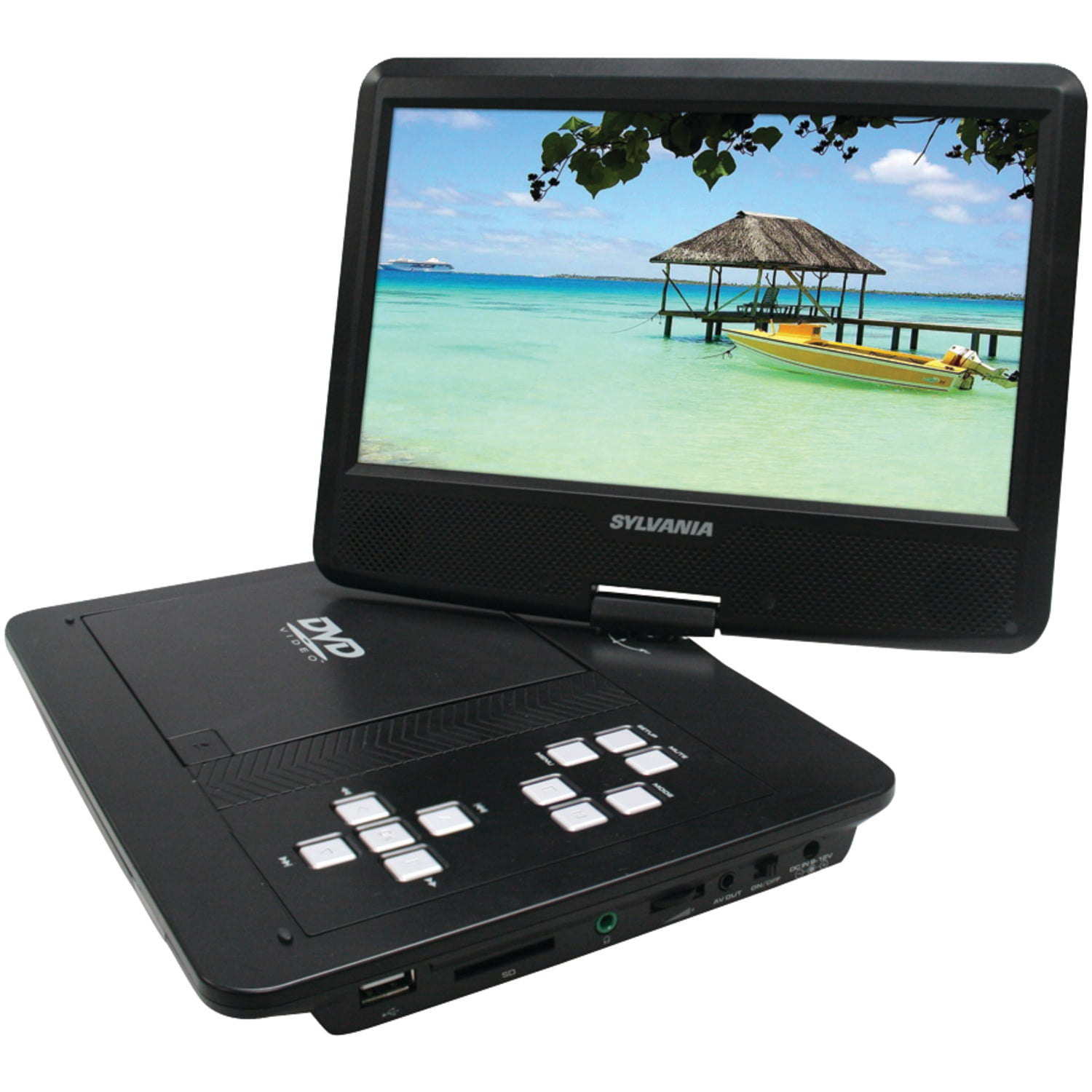 Sylvania 10 Swivel Screen Portable Dvd Player Sdvd1030 Walmart