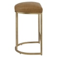 thumbnail image 5 of Bowery Hill Faux Leather Camel Counter Stool Rectangular 26.25"H Unassembled, 5 of 9