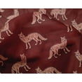 thumbnail image 4 of oneOone Silk Tabby Fabric Fox Block Printed Fabric 1 Yard 42 Inch Wide, 4 of 4
