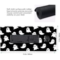 thumbnail image 2 of Halloween Cute Spooky Mouse Pad 35.4x15.7 XXL Black White Kawaii Cartoon Ghost Extended Mousepad Large Keyboard Mouse Mat Desk Pad with Non-Slip Rubber Base Stitched Edges for Home Office Game, 2 of 6