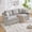 Gray, variant on Arouseden 84" Off White Couch 3 Seater,Textured Traditional Sofa with Wide Armrests and Backrest,Modern 3 Person Couch with 3 Cushions and 2 Pillows,Upholstered Luxury Couches for Living Room