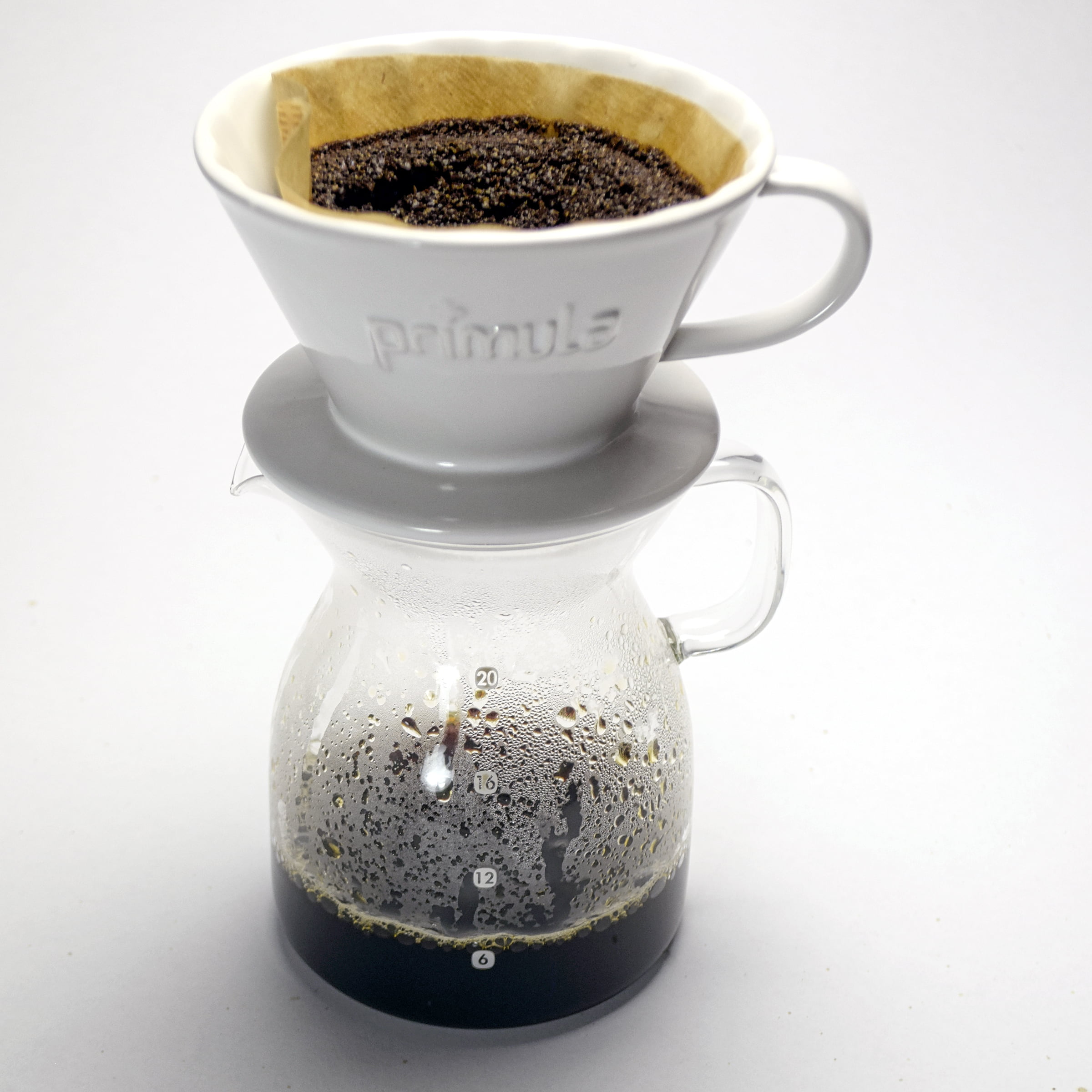Primula Pike Pour Over, 20 Oz, Glass Coffee Dripper & Carafe