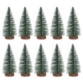 thumbnail image 1 of 10Pcs 10Cm Mini decoración de árbol de Navidad con adornos de pino nevados DIY para barra de fiesta en casa, 1 of 8
