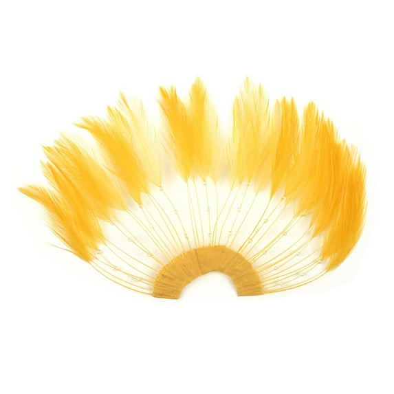 Zucker Feather Products Feather Hackle Plates - 12 pcs - 10" x 5.5" - Gold