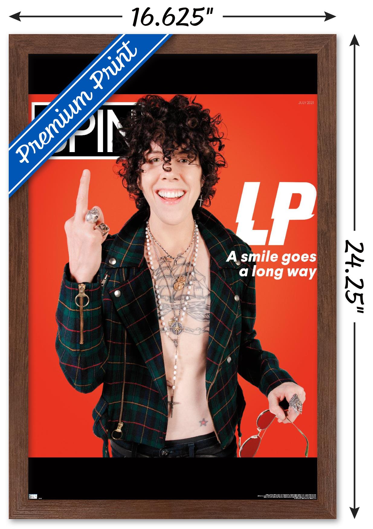 SPIN Magazine - LP 21 Wall Poster, 14.725" x 22.375" Framed