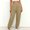 Khaki women cargo pants with pockets a1, variant on Cagogo Women's Cargo High Waisted Pants with Pockets Casual Solid Tapered Long Pants Active Workout Lounge Travel Outdoor, Gray M