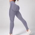 thumbnail image 3 of Gibobby Yoga pants mujer Pantalones de color de nieve sin costuras para mujer Pantalones de yoga sin costuras Jacquard Pantalones recortados de fitn(K,G), 3 of 4