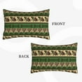thumbnail image 3 of Haiem Pillowcase for Hair and Skin Queen - Dark Green Vintage Corn Pattern Printed Soft Pillowcase with Envelope Closure-14"x20", 3 of 8