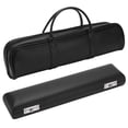 thumbnail image 1 of Flutes Case, Fixing Slot 16 Hole Flute Bag Black Clear Texture Double Layer Care  For Musical Instrument, 1 of 8
