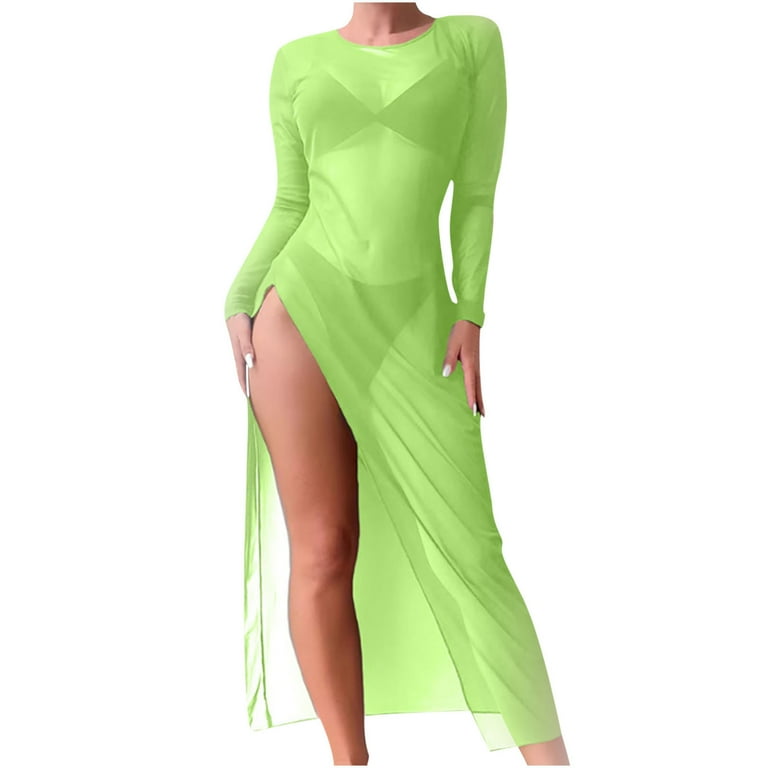 slim fit dress slacks Long Sleeve Sheer Cover Up in Teal Green – Serenity East main image 0