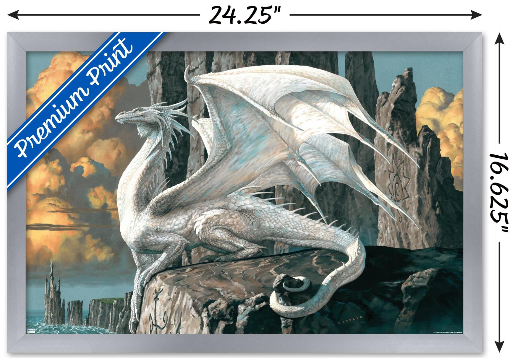 Ciruelo - Hobsyllwin Wall Poster, 14.725" x 22.375", Framed