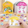 thumbnail image 4 of LEEYNEER Educational Color Classification Sticker Book Toy for Toddlers 3-6 Years - Reusable  Tape  Animal & Object Categories (Fruits  Dinosaurs  Toys) - Learning Activity Gift for Boys, 4 of 6
