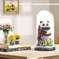thumbnail image 2 of PISONIC Panda Flower Bouquet Building Set for Adults, Animals Flowers Plants Decor with Dust Cover, Birthday Gift Building Toy for Boys Girls, 1083 PCS Mini Building Blocks, 2 of 7