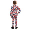 thumbnail image 5 of Whosucclay Union Jack Pattern Anti Shrink Boys Suit, Two Piece Formal Wear Outfit Elastic Waist Polyester Boys Suit Set for Graduation Party, 5 of 10
