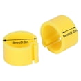 thumbnail image 1 of 200Pcs 8mm Pigeons Ring No Words Poultry Leg Identify Foot Ring Clip Pigeons Bird Training ToolYellow, 1 of 14