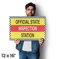 thumbnail image 4 of Official State Inspection Station Vinyl Decal 12 Inch x 16 Inch Weatherproof Heavy-Duty Adhesive Backing | Vehicle Checks, Professional Services, Reliable Results | Made in USA, 4 of 6