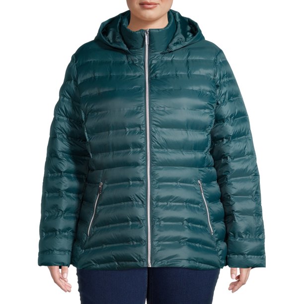 Time and Tru Time and Tru Women's Plus Size Packable Puffer Jacket