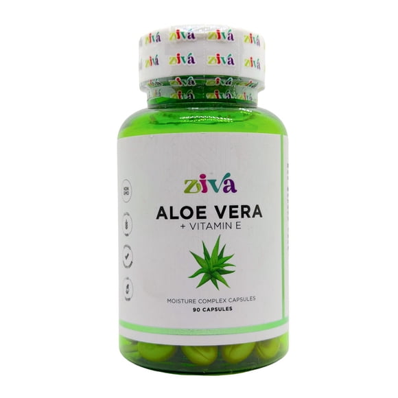 Aloe Vera Vitamina E 90 cápsulas Faciales Ziva