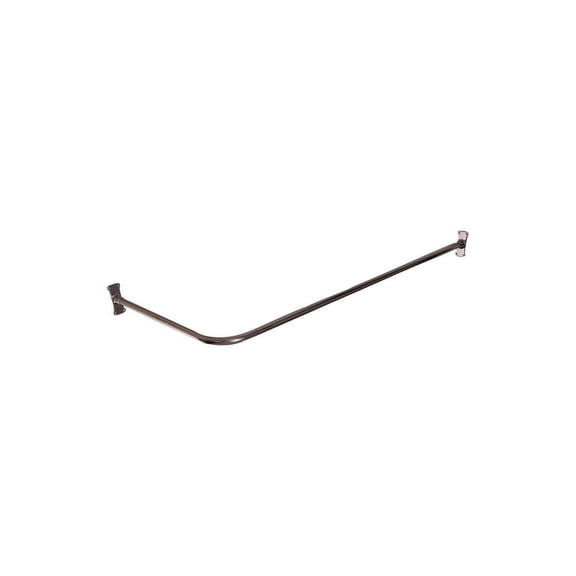 Shower Curtain Rod Adjustable Brass Tubing - Old World Opulence Bathroom Decor