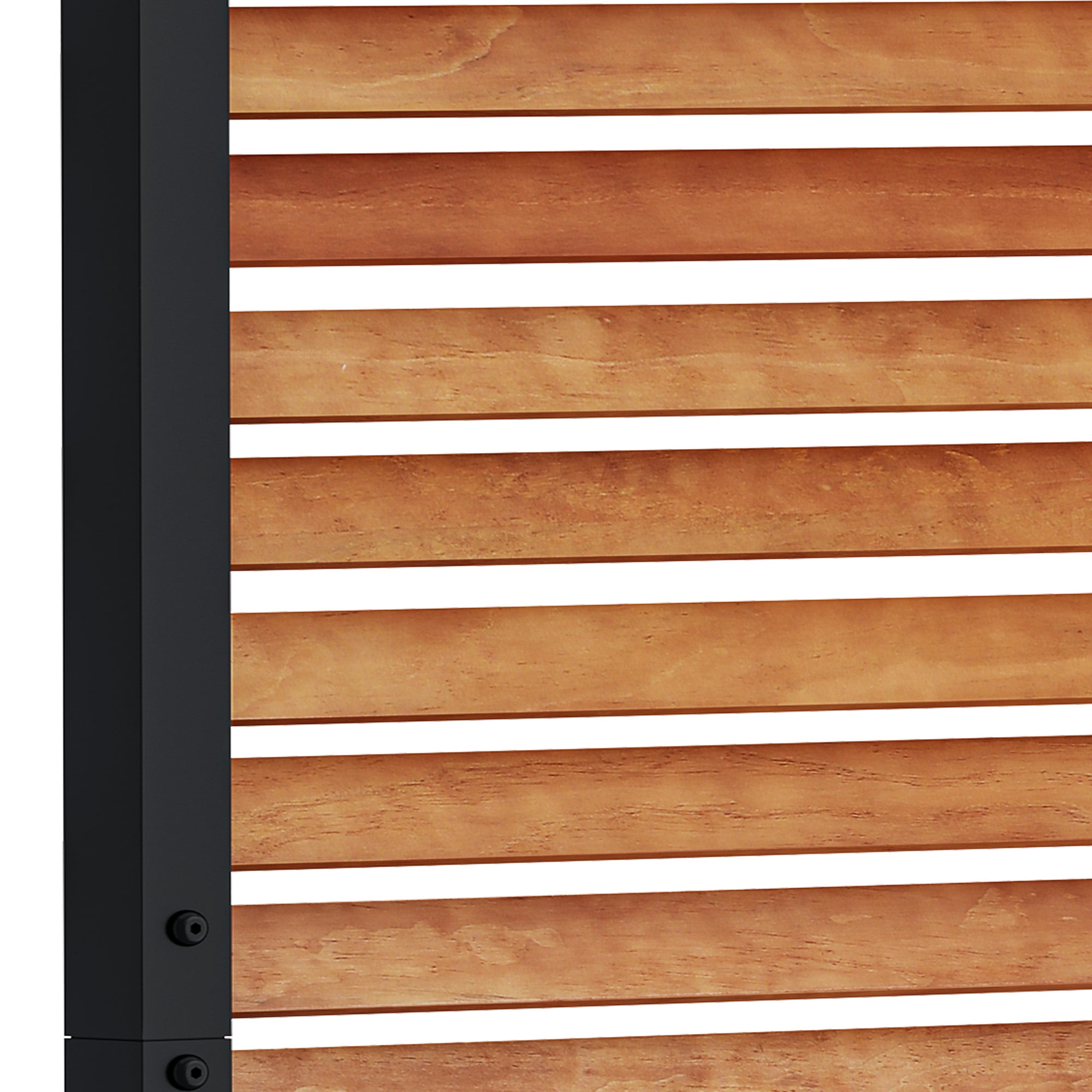 Uforic Outdoor Privacy Fence Panel - Weatherproof Wooden AC Unit Cover, Backyard & Patio Privacy Screen for Garden, Deck, Brown（1 Panel）