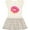 Natural with Stripes, variant on Inktastic Pink Donut with Sprinkles Girls Toddler Dress