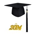 thumbnail image 2 of tasrioml Graduation Cap Memorable Eye-catching Fabric Practical Coloful Graduation Hat for Student, 2 of 8