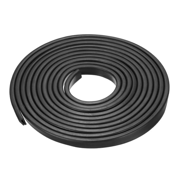 Uxcell Rubber Edge Trim, 3/10" U Channel Edge Trim EPDM Metal Edge Protector 20 Feet Black