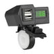 thumbnail image 5 of Carga de motocicleta,Cargador USB para motocicleta Cargador USB de doble puerto,Cargador de teléfono Moto Cargador USB Voltímetro,Adaptador de corriente Cargador Instalación de manija verde, 5 of 9