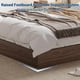 thumbnail image 2 of QinaQin Base de cama de madera tipo plataforma para individual, matrimonial, queen o king, con listones resistentes y diseño bajo que no requiere box spring, 2 of 7