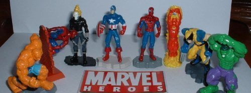 MARVEL SUPER HEROES 3 FIGURE SET BUILDABLES Spider-Man Hulk Iron Man SUPERHEROES
