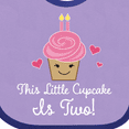 thumbnail image 4 of Inktastic 2nd Birthday Cupcake Girls Cute Girls Baby Bib, 4 of 4