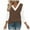 Summer Tops Brown, variant on Womens Plus Size Spring Clothes, 3/4 Sleeve Shirts for Women Summer Fashion Loose Fit Color Patchwork V Neck T-Shirts