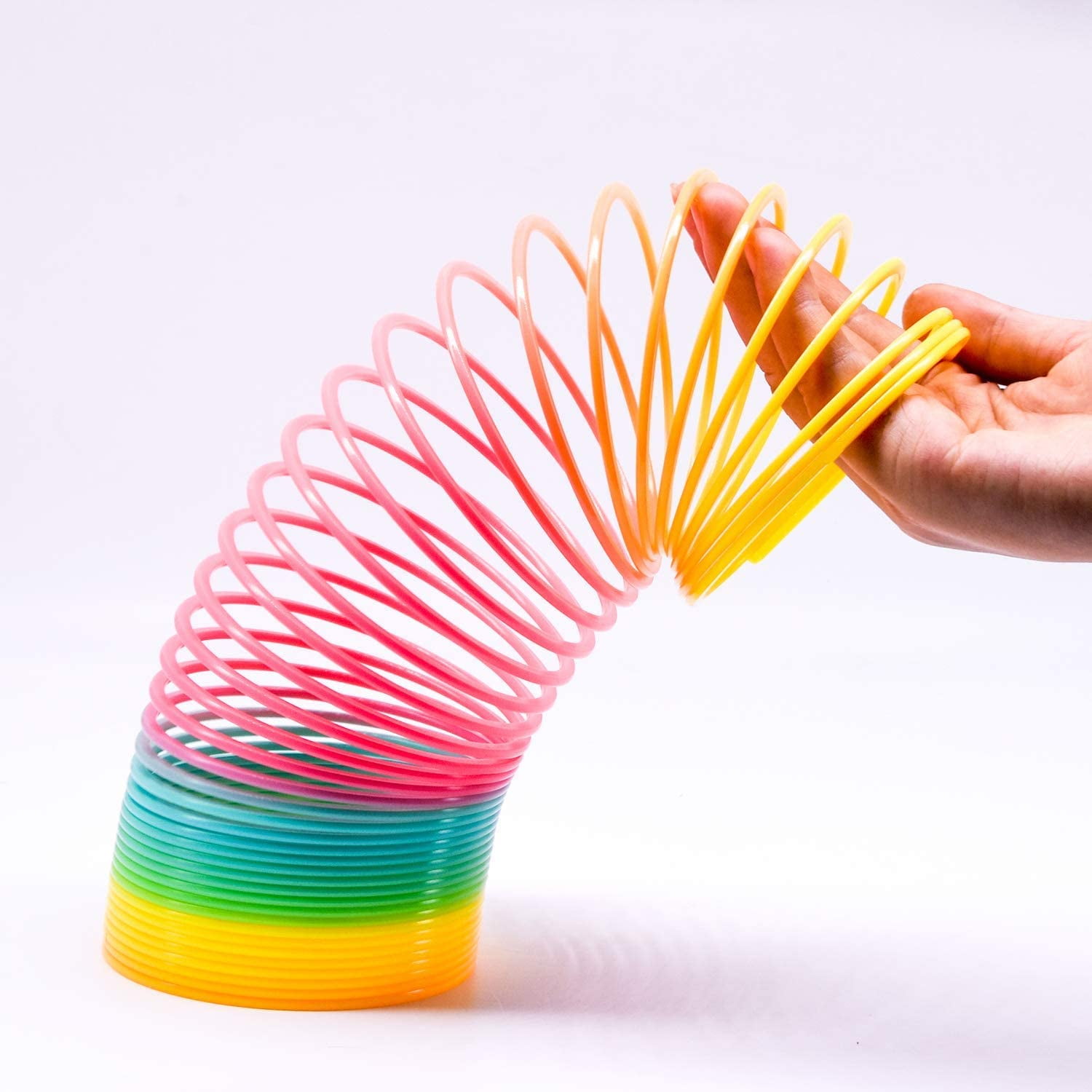Fortune 1pc Rainbow Slinky Toy Circle Slinky Stretchy Coil Party Ring Pull Toy Walmart Canada